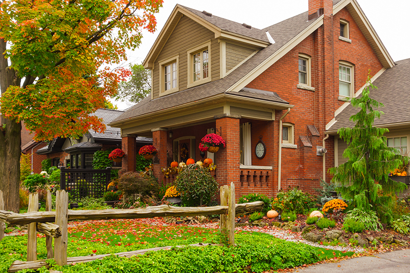 Autumn Home with Thanksgiving Decoration