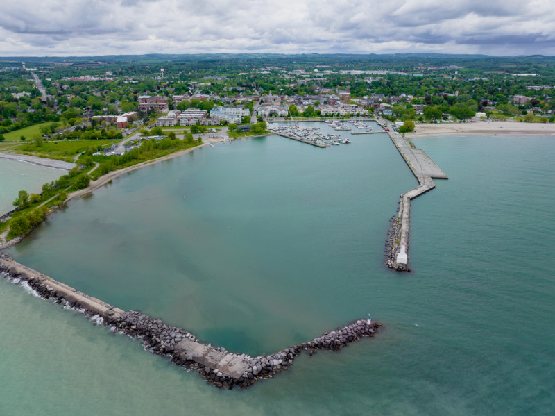 Aerial downtown