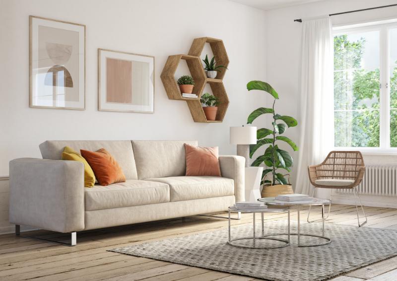 A bohemian living area