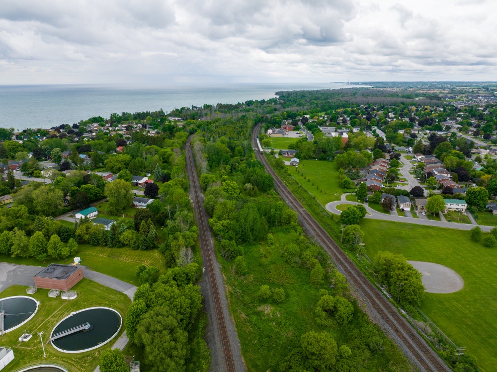 Aerial view of Cobourg